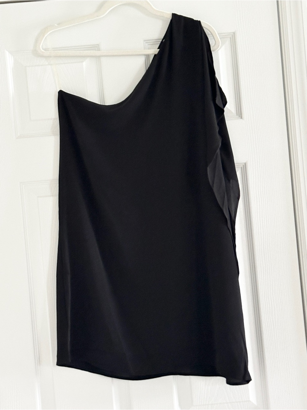 Pink Lily One-Shoulder Black Dress